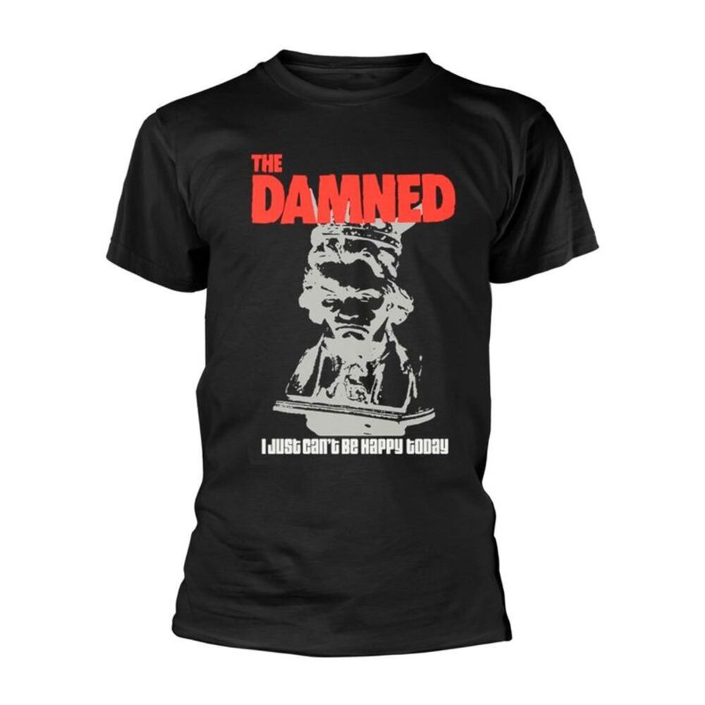 The Damned Unisex Adult I Just Can�'t Be Happy Today T-Shirt / Black